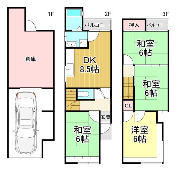 中古戸建　西京区桂乾町