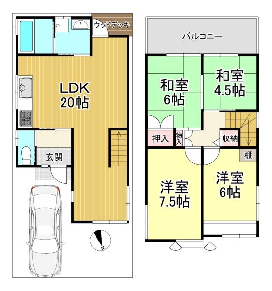 中古戸建 西京区樫原蛸田町