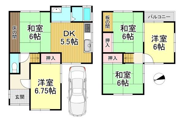 中古戸建　長岡京市今里川原