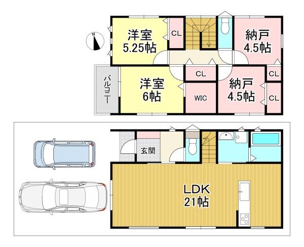 新築戸建　伏見区羽束師鴨川町1号棟