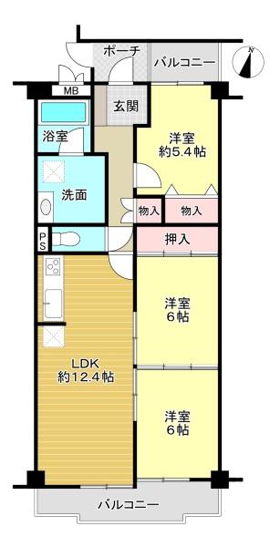 中古マンション　ユニライフ大山崎505号室
