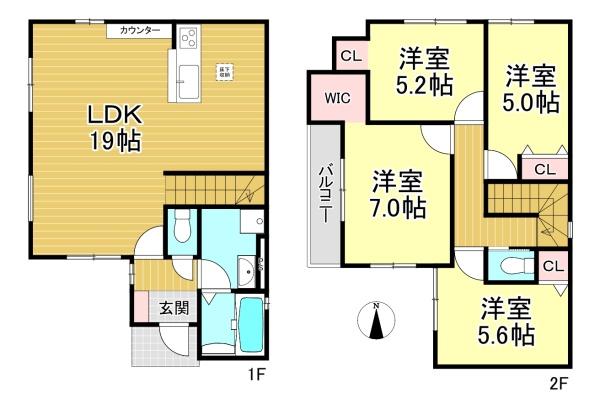 新築戸建　伏見区羽束師古川町1期1号棟