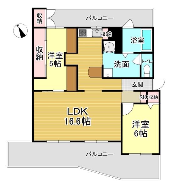 中古マンション　南円明寺ヶ丘団地４棟405号室