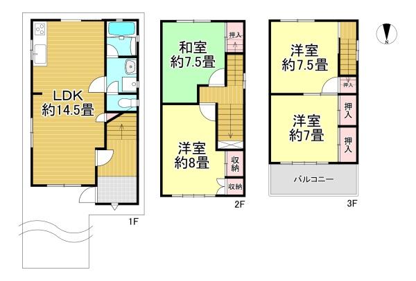 長岡京市奥海印寺太鼓山　中古戸建