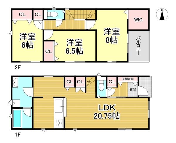 伏見区羽束師菱川町1号棟　新築戸建