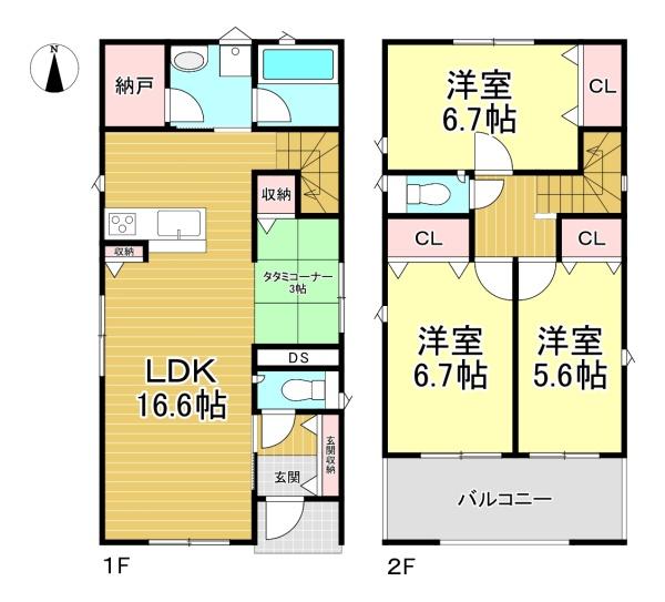 伏見区羽束師菱川町3号棟　新築戸建