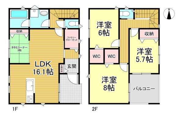伏見区羽束師菱川町5号棟　新築戸建