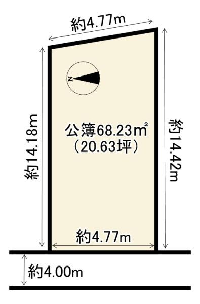 向日市寺戸町東野辺　建築条件無土地