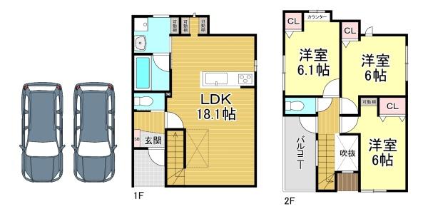 新築戸建　長岡京市長法寺力池8号地
