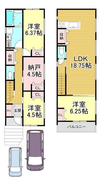 新築戸建　向日市寺戸町中垣内1号地