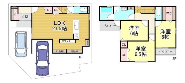 新築戸建　長岡京市長法寺力池18号地