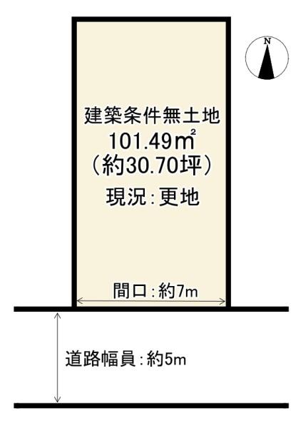 京都市西京区大原野上里男鹿町の土地
