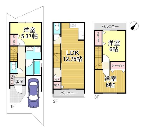 長岡京市勝竜寺　新築戸建