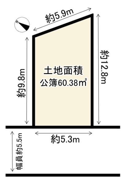西京区桂池尻町　建築条件無売土地