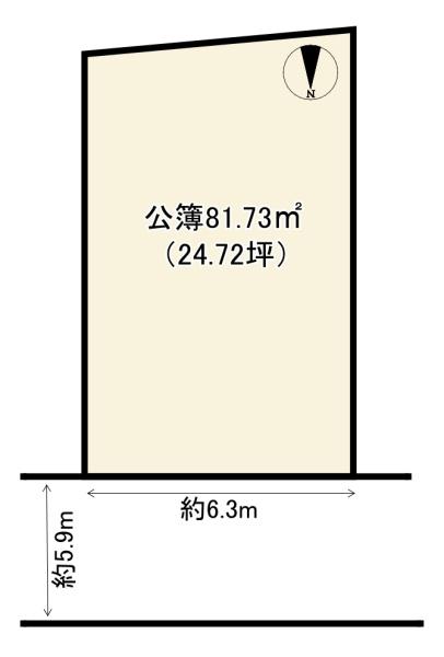 建築条件無土地　向日市森本町石田