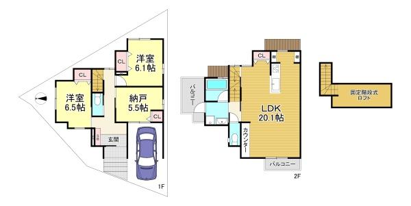 新築戸建 西京区大枝東長町2号地