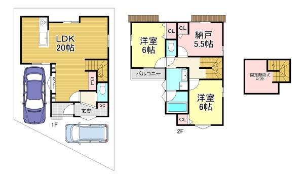 新築戸建 西京区大枝東長町3号地