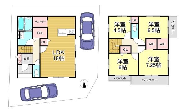 新築戸建　西京区上桂西居町1期2号地