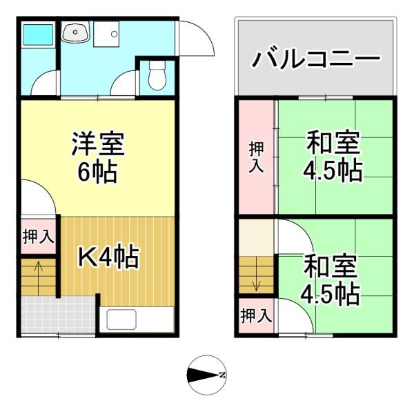 長岡京市長岡３丁目の中古テラスハウス