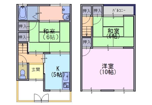 長岡京市井ノ内下印田の中古テラスハウス