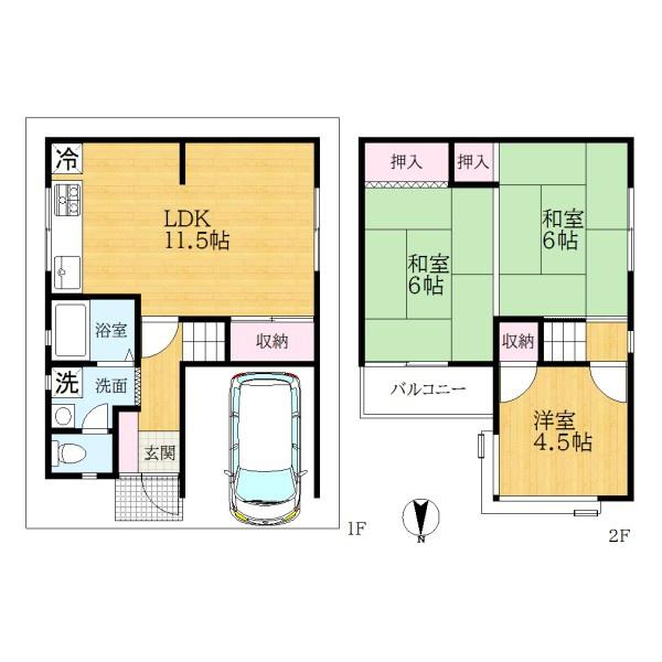 大東市津の辺町の中古一戸建