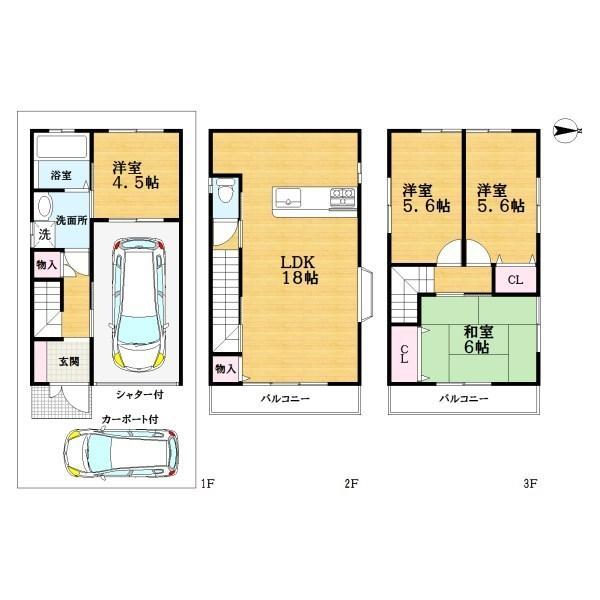 門真市江端町の中古一戸建て