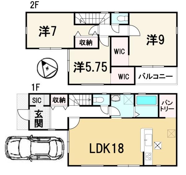 新築一戸建　2号棟　全2区画