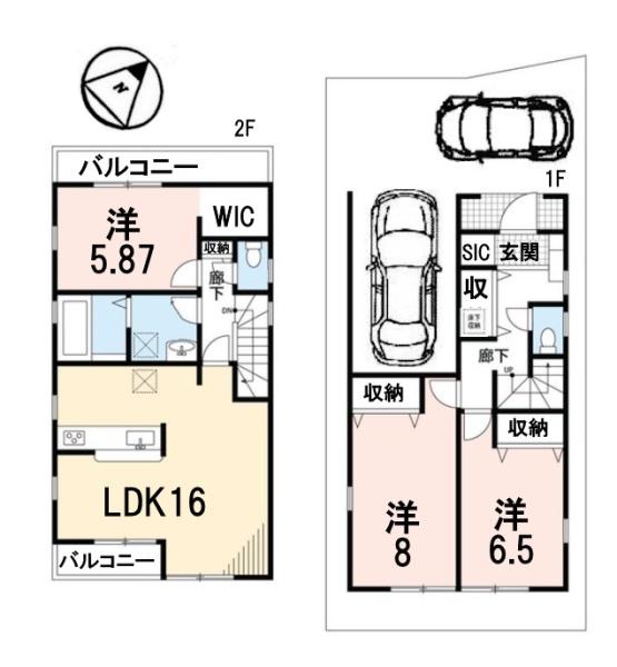 新築一戸建　1号棟　全2区画