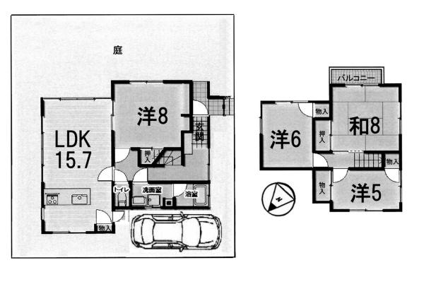 草津市若草６丁目の中古一戸建