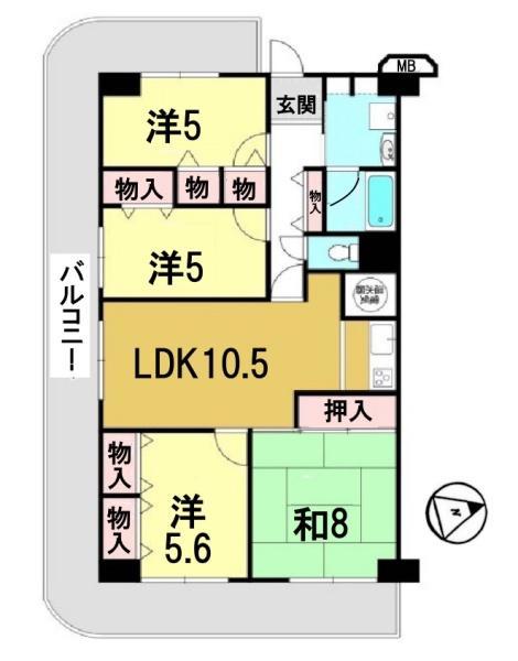 ネオコーポ大津湖城ヶ丘A棟