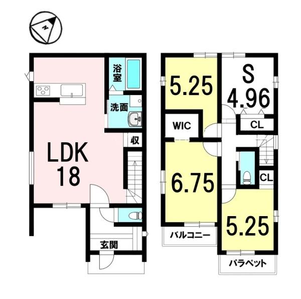 新築一戸建　1号地　全2区画