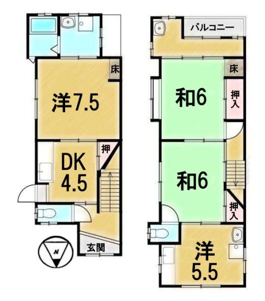 大津市朝日が丘１丁目の中古一戸建