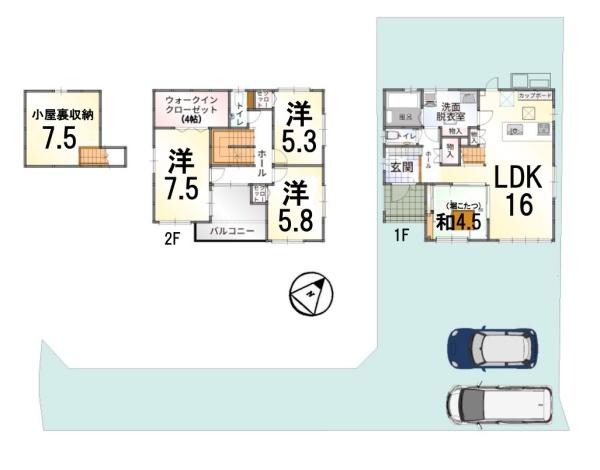 新築一戸建　3号地　第2期　全3区画　小島町塚生