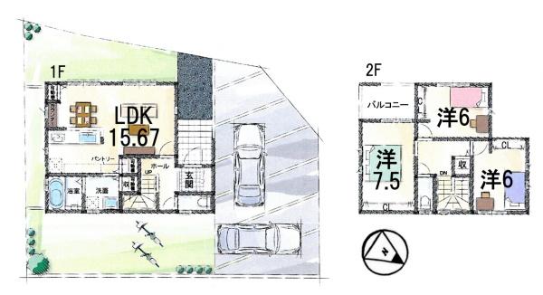 草津市笠山５丁目の新築一戸建