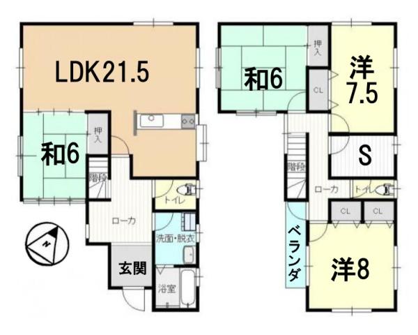 草津市木川町の中古一戸建