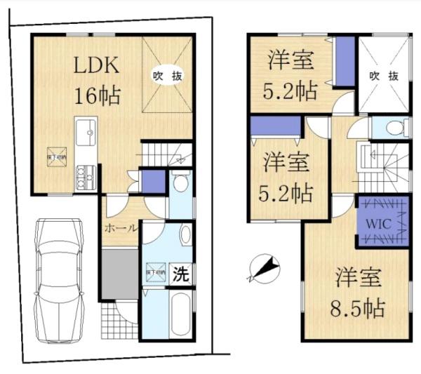 草津市大路２丁目の新築一戸建
