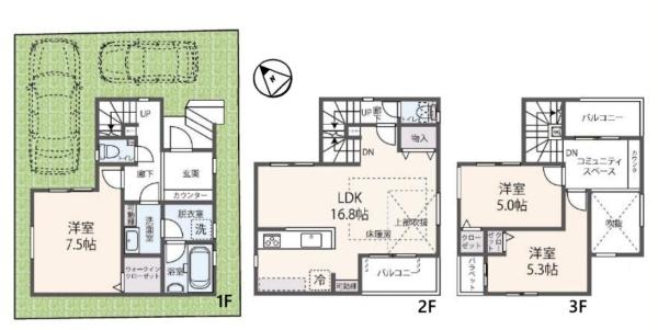 新築一戸建　Ａ号棟