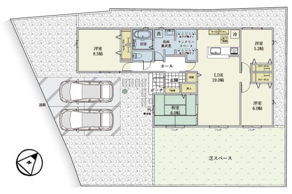 新築一戸建　1号棟　全2区画　24・1期