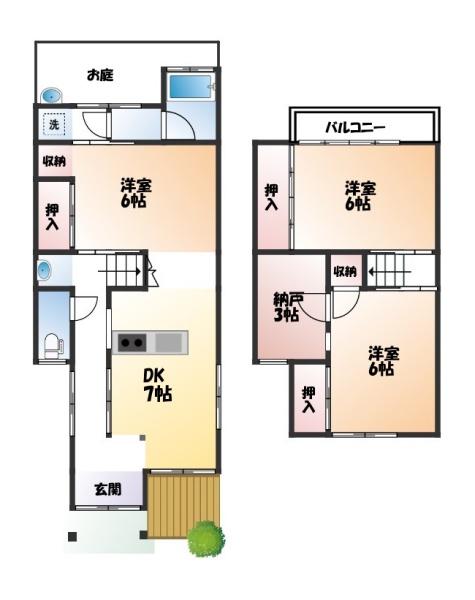 大津市国分２丁目の中古テラスハウス