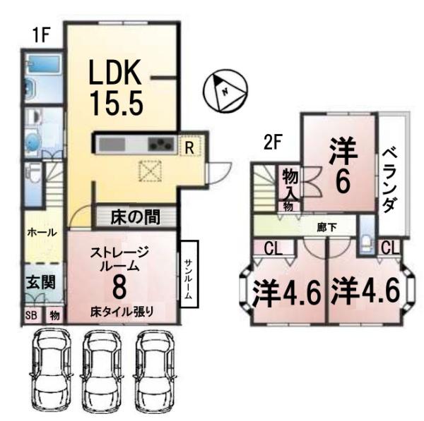 草津市新浜町の中古一戸建