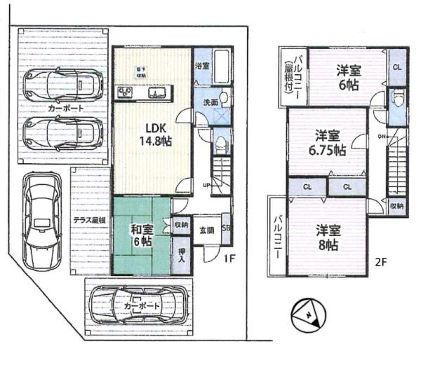 守山市水保町の中古一戸建て