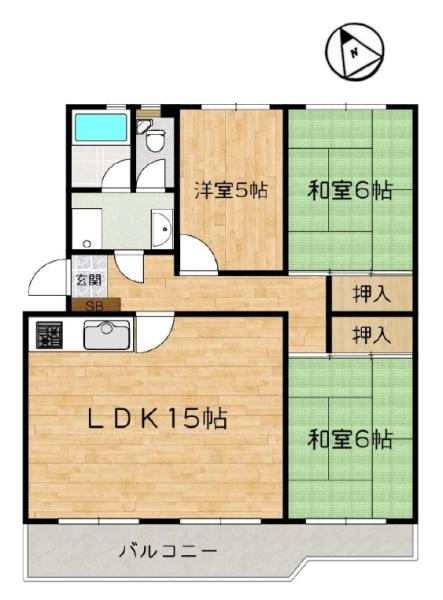 膳所ハイツ1号棟