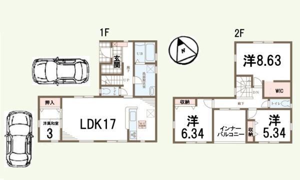 新築一戸建　1号棟　全4区画