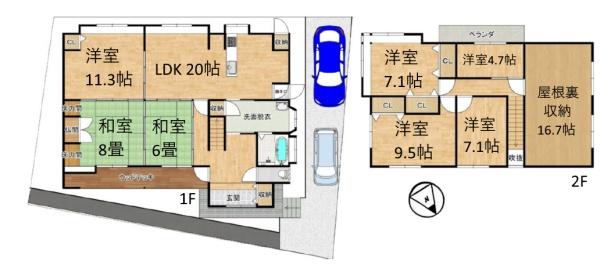 守山市播磨田町の中古一戸建