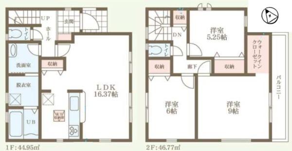 新築一戸建　1号棟　全3区画