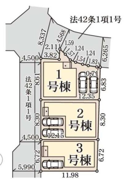 新築一戸建　3号棟　全3区画
