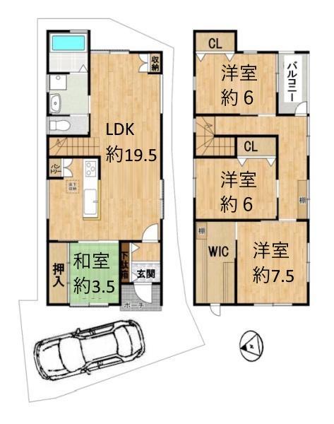 大津市平津１丁目の中古一戸建