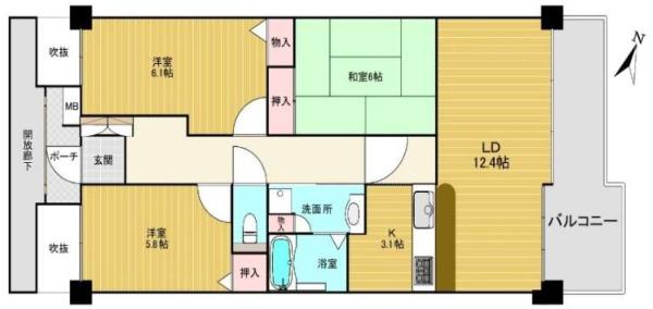 シャルマンコーポぜぜ　C棟