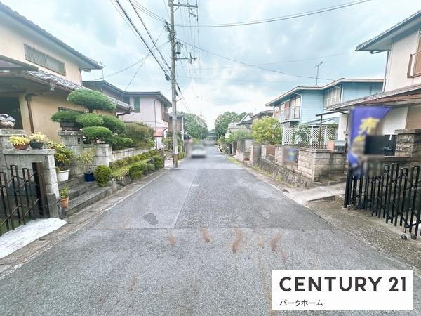 大津市一里山5丁目の土地(前面道路含む現地写真)