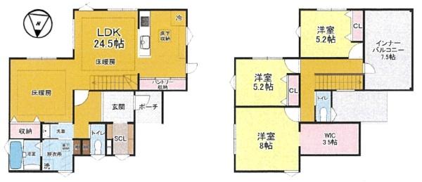新築一戸建　5号棟　モデルハウス